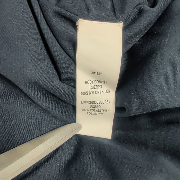 Theia Blue 3D Floral Gown Dress 6 Sleeveless - Picture 9 of 11